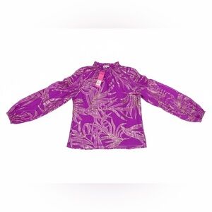 Lilly Pulitzer Purple Long Sleeve Top